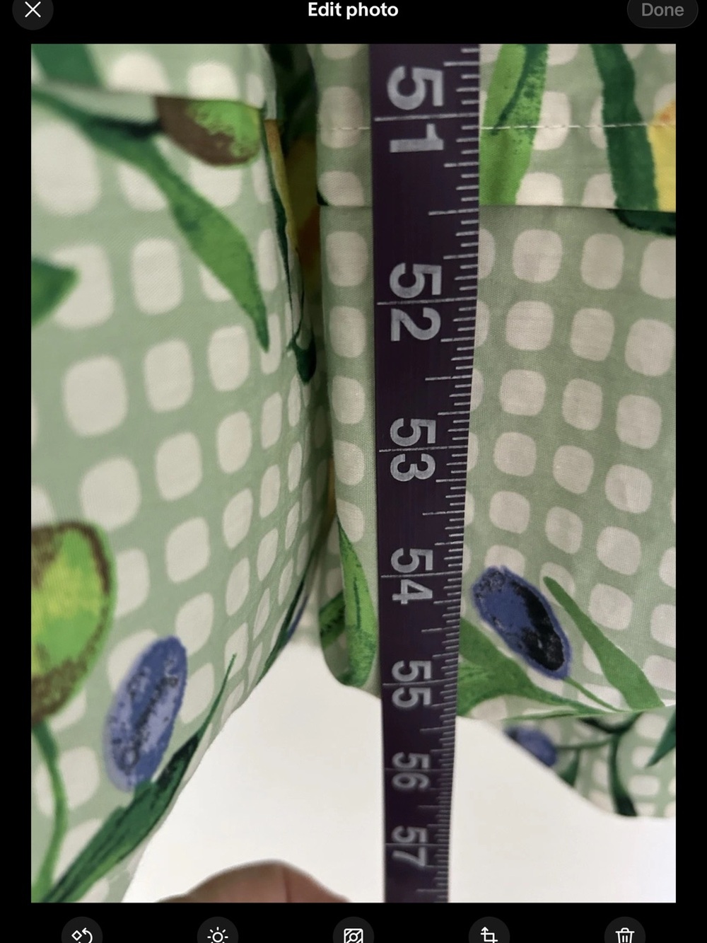 Anthropologie Mint Green Lemon-Print Tiered Maxi Dress - Picture 12 of 15